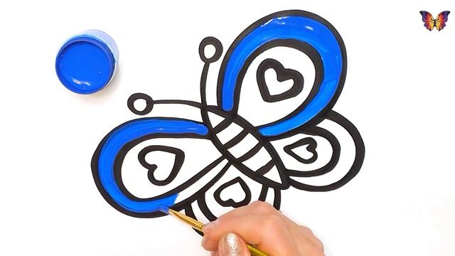 Как нарисовать бабочку шаг за шагом. Несложные рисунки для детей смотреть онлайн