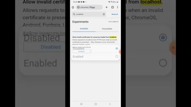 Chrome flags Setting #LocalHost #Certificated смотреть онлайн