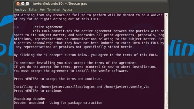 Veetle en Firefox - Ubuntu 10.04 LTS Lucid Lynx смотреть онлайн