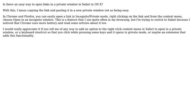 Apple: Safari - Easy way to open a link in private window? смотреть онлайн