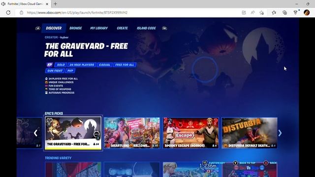 Fortnite Xbox Cloud Gaming Beta on Xbox com Personal Microsoft Edge 2022 10 29 13 01 54 смотреть онлайн