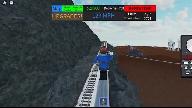 Playing a Roblox train game! смотреть онлайн