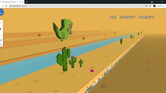 3D Chrome Dino Runner