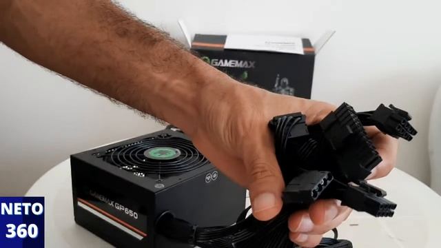 Fonte Gamemax 650w GP650 NETO 360