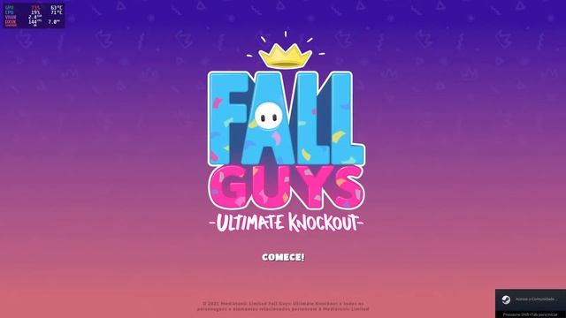 Fall Guys Running on Linux смотреть онлайн