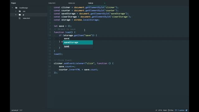 Learn Javascript in 2018 :: Local Storage :: Clicker Game :: ES6 смотреть онлайн