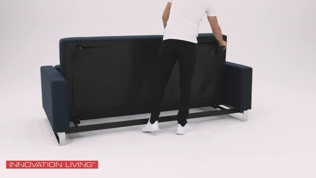 Cassius Deluxe Excess Lounger Chrome Queen Size Sofa Bed by Innovation Living смотреть онлайн