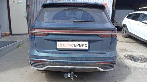 Фаркоп на Geely Monjaro, шар под квадрат