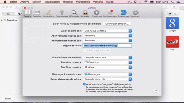 Cómo cambiar y configurar la página de inicio en Safari смотреть онлайн