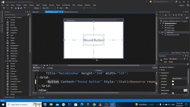 How to make Round Buttons in WPF application using c# смотреть онлайн