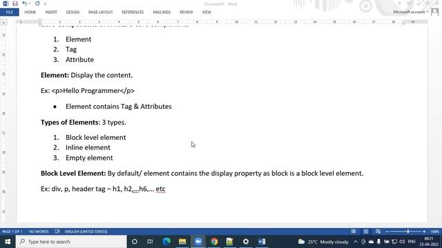 HTML, CSS Introduction & Elements, Tags Types смотреть онлайн