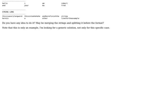 Unix & Linux: How to display data in columns in two variables with the same format? смотреть онлайн