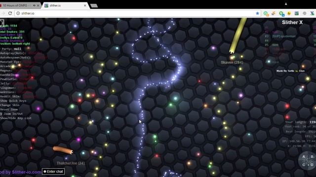 Slitherio | Mods | Pikachu! | Slither X Chrome Extension | смотреть онлайн