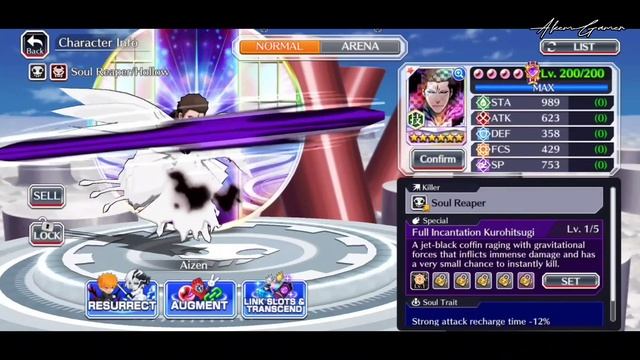 Sosuke Aizen (4th Fusion Version) (Resurrection) | Bleach Brave Soul смотреть онлайн