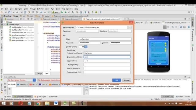 Create and generate signed Apk file [Android Studio tutorials] смотреть онлайн