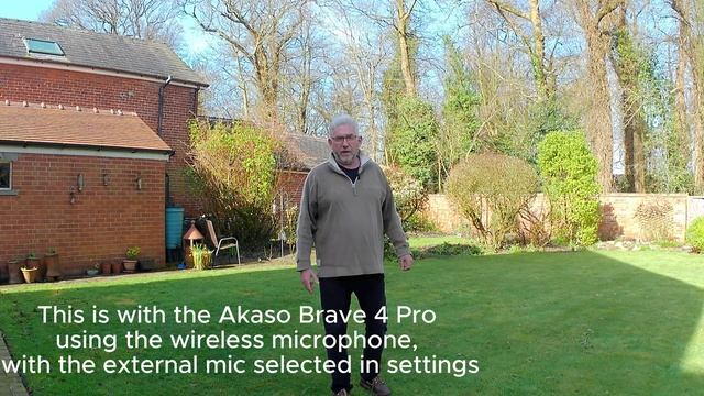 Mic Test For Akaso Brave 4 Pro With And Without External Microphone