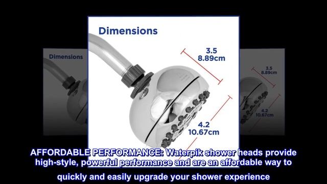 Waterpik Shower Head High Pressure PowerPulse Therapeutic Massage 7-Mode, Chrome 1.8 GPM смотреть онлайн