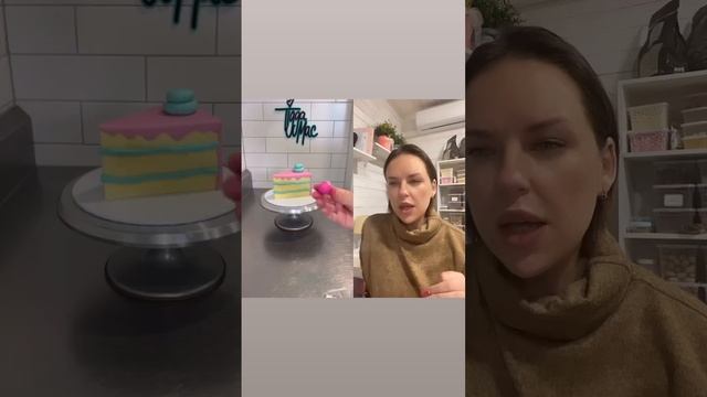 Мультяшный торт - подробности в описании