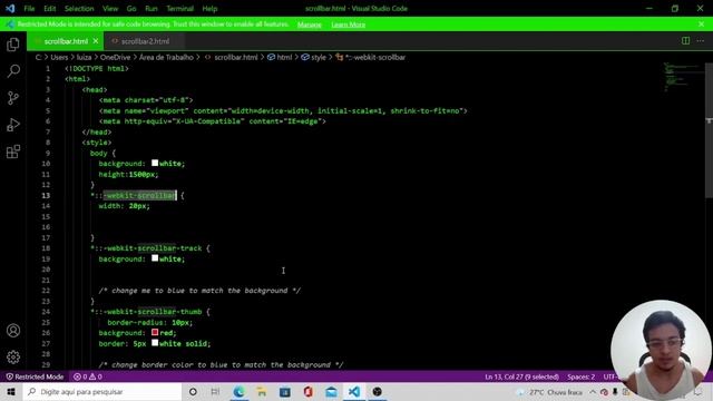 COMO FAZER SCROLLBAR COM MARGIN CSS смотреть онлайн