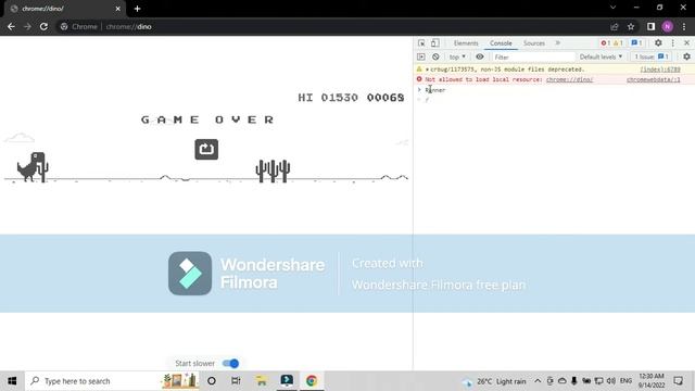 CHROME DINO GAME HACK смотреть онлайн