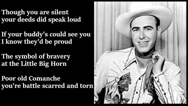 Johnny Horton - Comanche (The Brave Horse) LYRICS смотреть онлайн