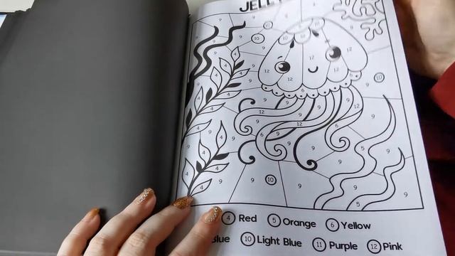 Flip Through | 100 Animals Color By Number For Kids смотреть онлайн