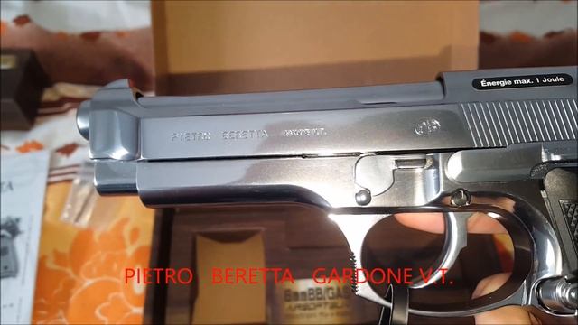 Beretta M92 FS INOX GBB 6mm BB chrome (UNBOXING) смотреть онлайн