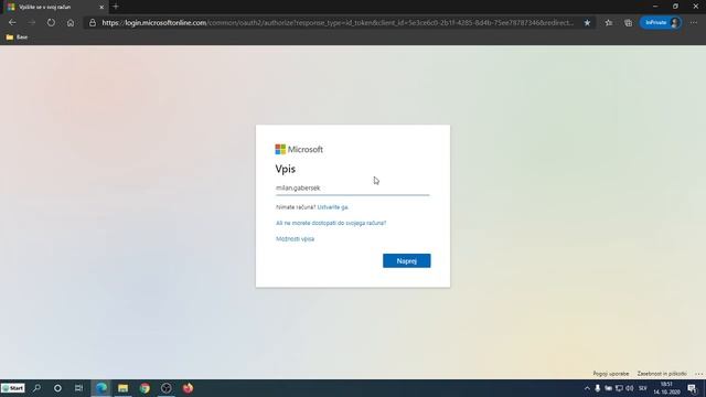 MS Teams - Prijava: Vpis z brskalnikom Microsoft Edge смотреть онлайн