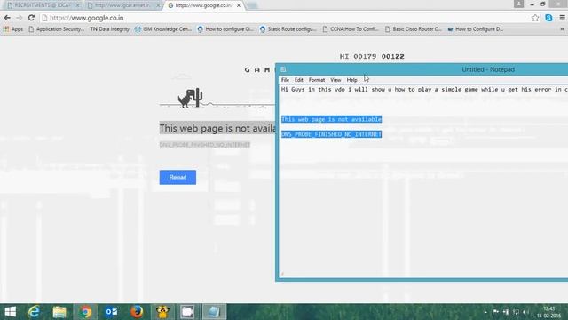 DNS Probe Error game in chrome смотреть онлайн