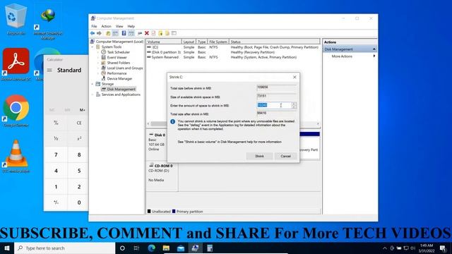 How to Create Partition in Windows 10 & Windows 11 | Create New Drive (2022) - Easy Method смотреть онлайн