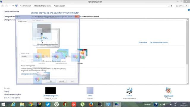 applying screensaver to your desktop(windows 8/8.1) смотреть онлайн