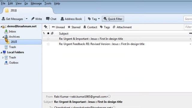 Thunderbird Mails Move to Archive смотреть онлайн