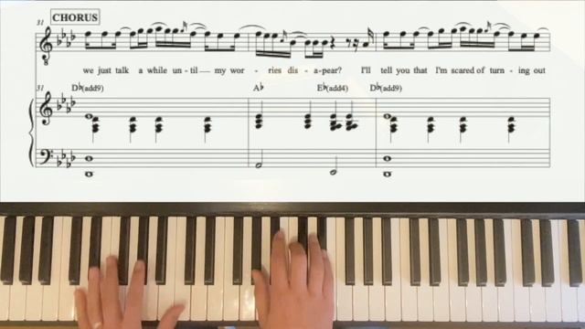 Piano Playalong VISITING HOURS by Ed Sheeran, with sheet music, lyrics, chords and melody guide смотреть онлайн