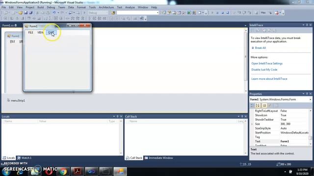 CREATING MENU USING VISUAL STUDIO - PRACTICAL SESSION смотреть онлайн