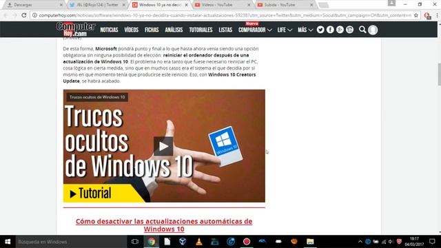 Windows 10 ya no decidirá cuándo instalar las actualizaciones смотреть онлайн