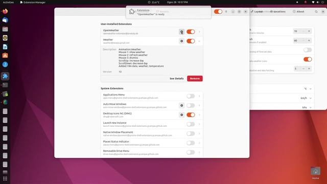 Gnome Extension Manager app on Ubuntu 22.04 смотреть онлайн
