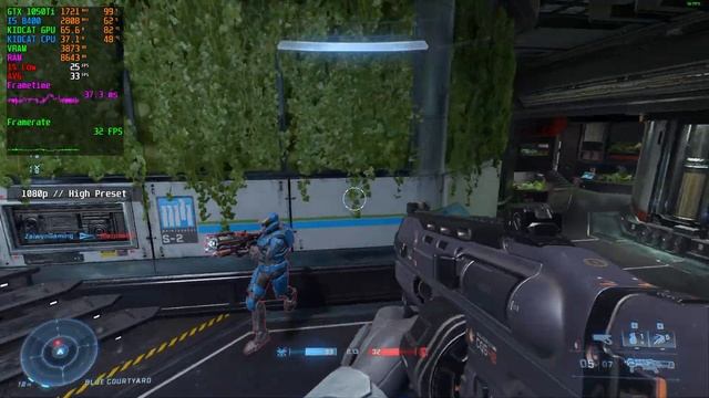 benchmark HALO INFINITE on GTX 1050 Ti смотреть онлайн