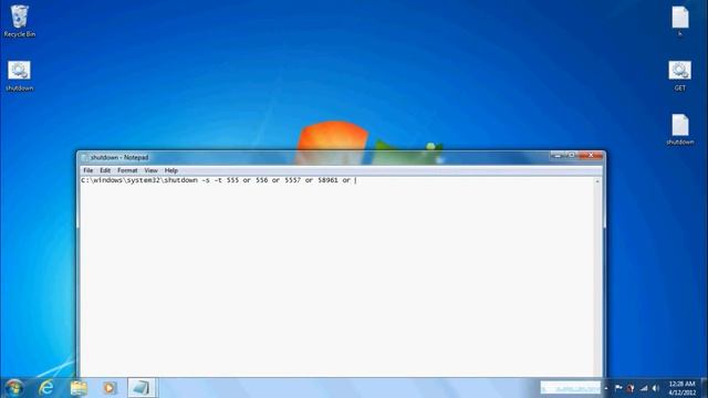 Shutdown a computer with .bat file смотреть онлайн