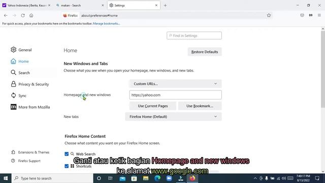 Cara Merubah Pencarian di Mozilla Firefoxke Google Search смотреть онлайн