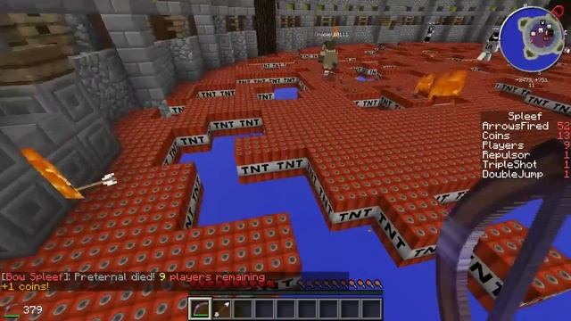 Мини игры в Minecraft - 7(Необычный сплиф) смотреть онлайн