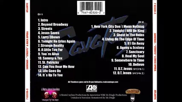 Savatage -Streets Complete - The Lost Tracks RARE!!!! CD1 смотреть онлайн