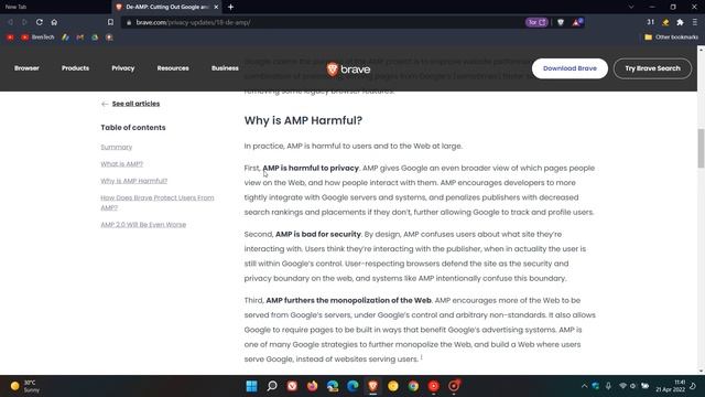 Brave browser "calls out" Google's AMP with a new De-AMP feature coming soon смотреть онлайн