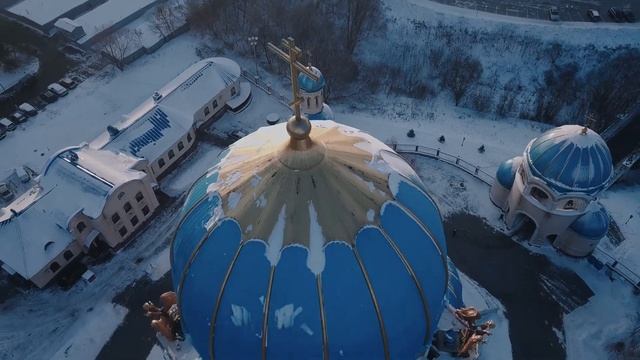 DJI Mavic Pro - Winter flight above Borisovo pond, Moscow смотреть онлайн