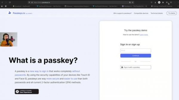 Using passkeys on Linux and Firefox with KeepassXc