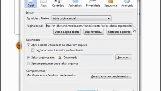 FireFox: Pagina Inicial (home page) смотреть онлайн