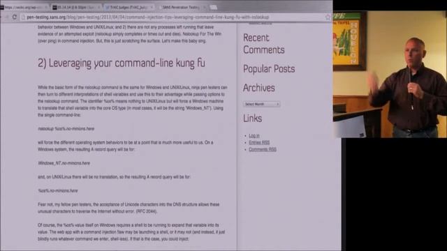 Stealth Command Injection Leveraging nslookup - Tom Heffron смотреть онлайн