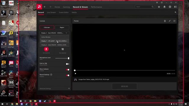 How to fix Radeon relive recording the wrong monitor. смотреть онлайн