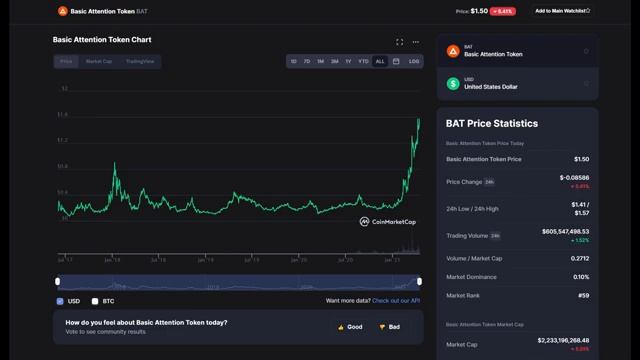Basic Attention Token / BAT Could 10x In The Next Year!! смотреть онлайн