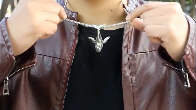 Whale Pendant Charms Necklace Stainless Steel Gift смотреть онлайн