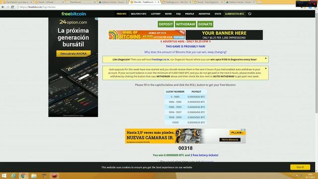 FreeBitcoin FreeDogecoin 50% referidos смотреть онлайн